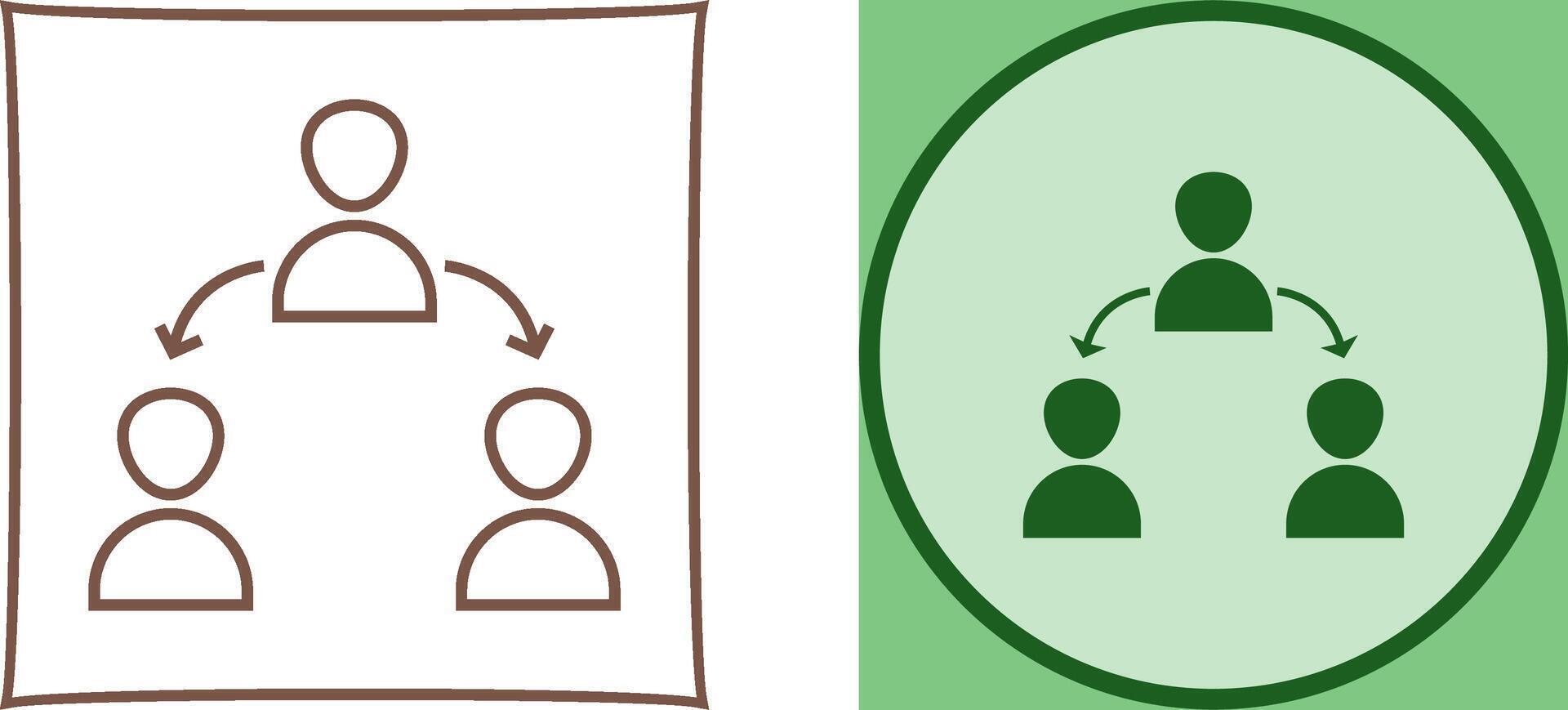 Unique Connected Users Icon Design vector