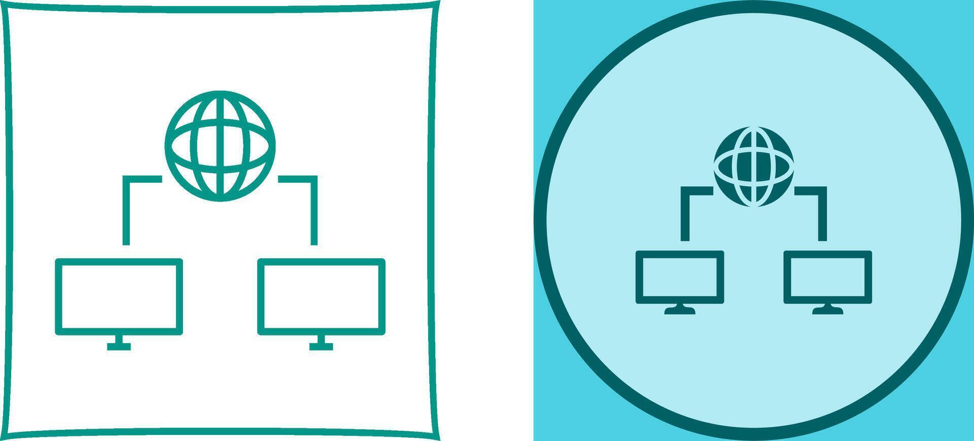 Unique Internet Connectivity Icon Design vector