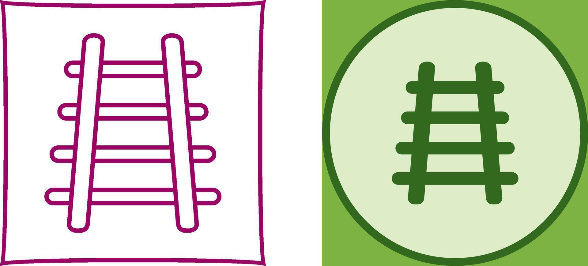 Train Tracks Icon Design vector