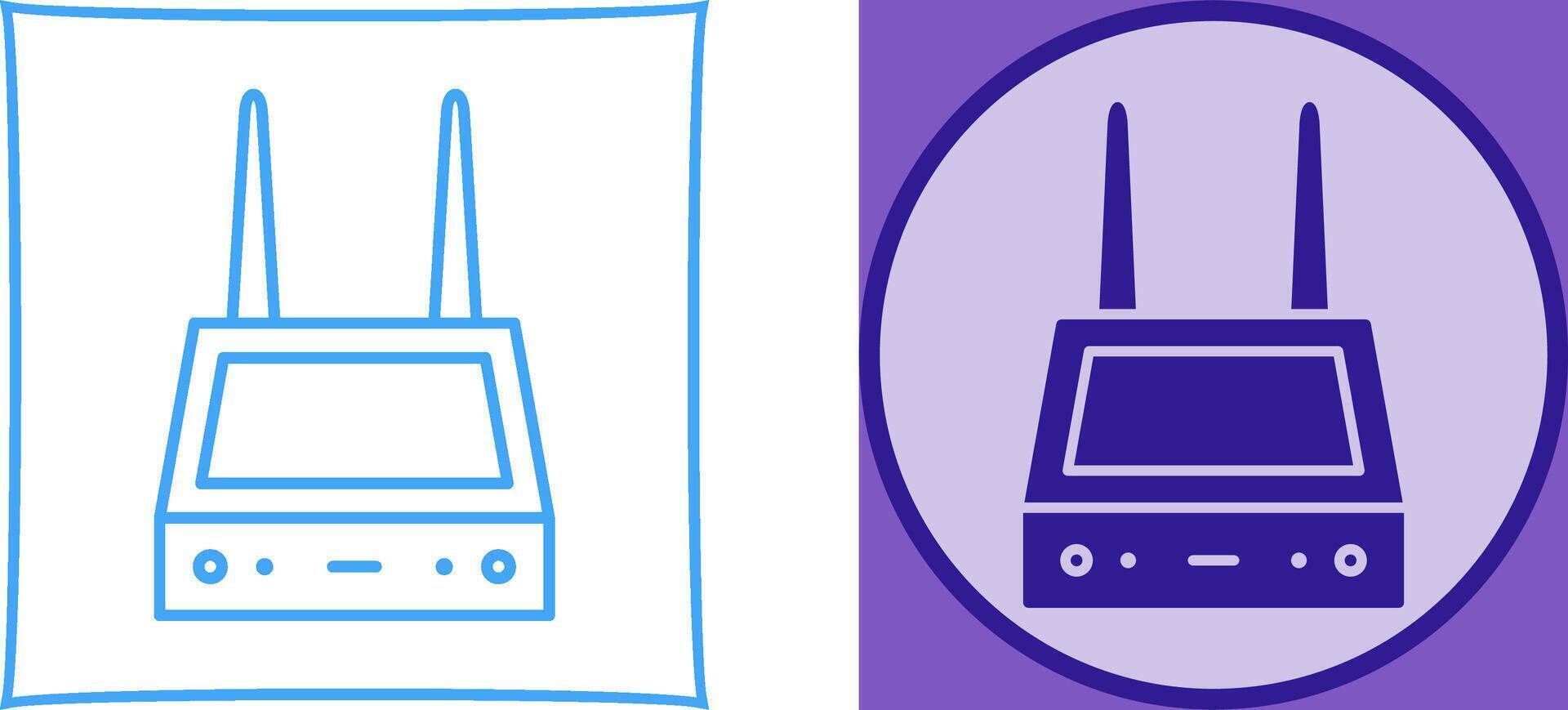 Unique Router Icon Design vector