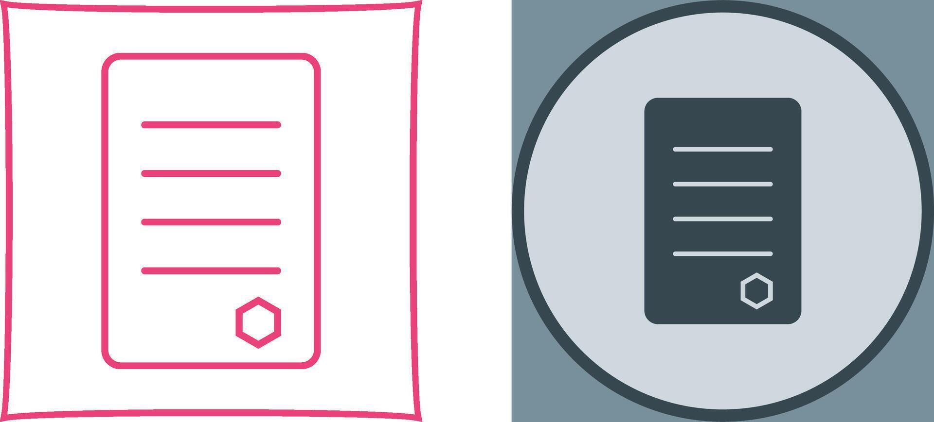 Unique Reports Icon Design vector