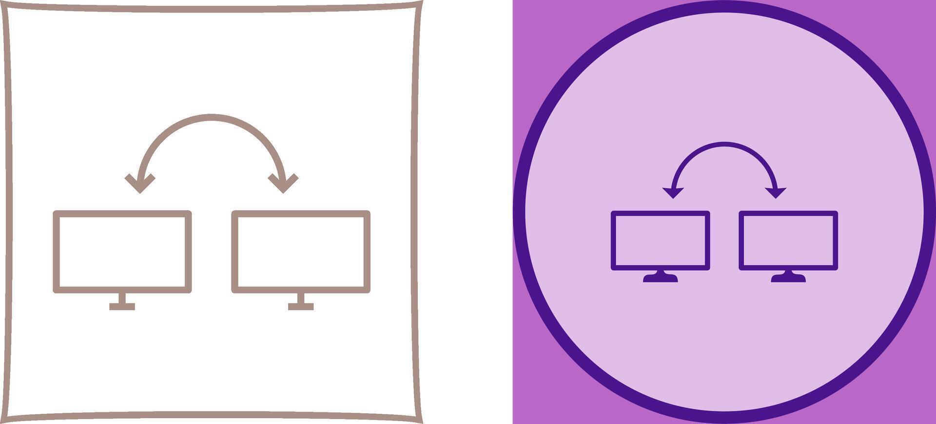 Unique Connected Systems Icon Design vector