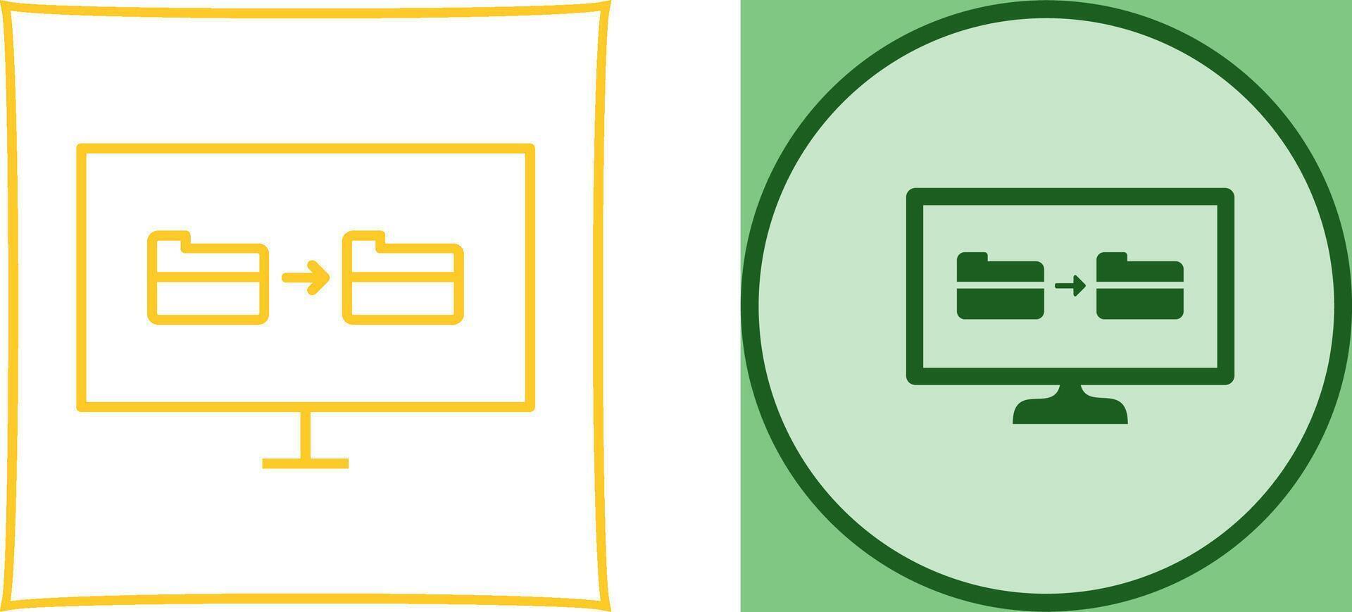 Unique File Sharing Icon Design vector