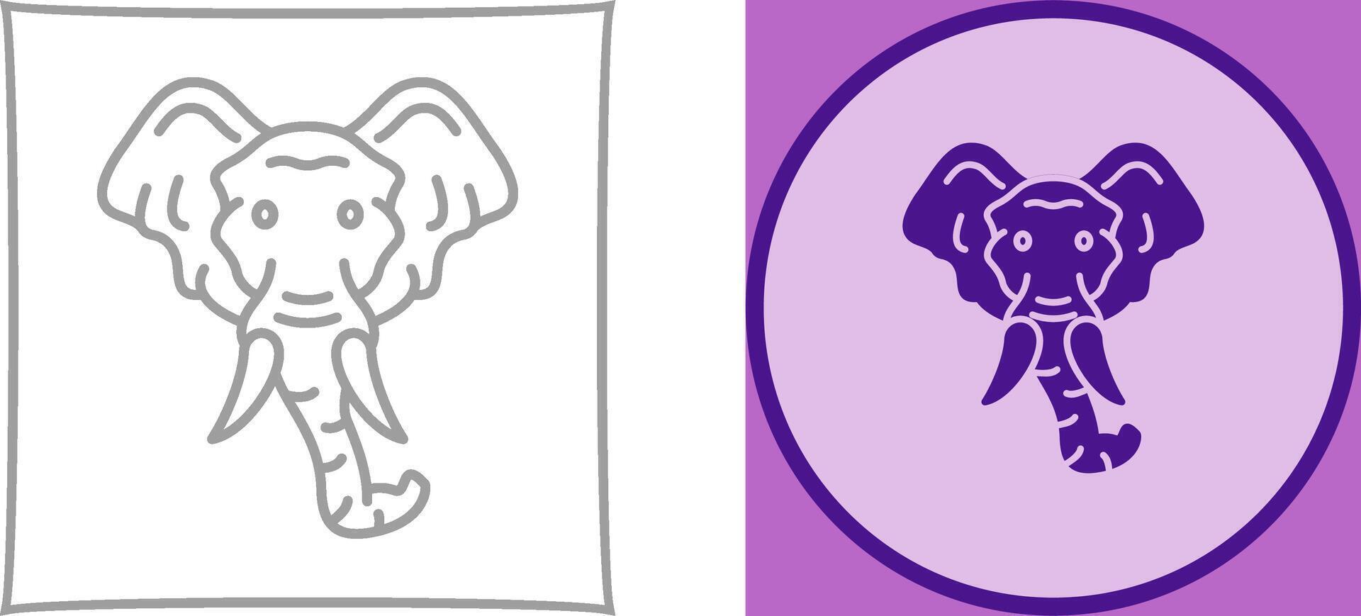 Eleplant Icon Design vector