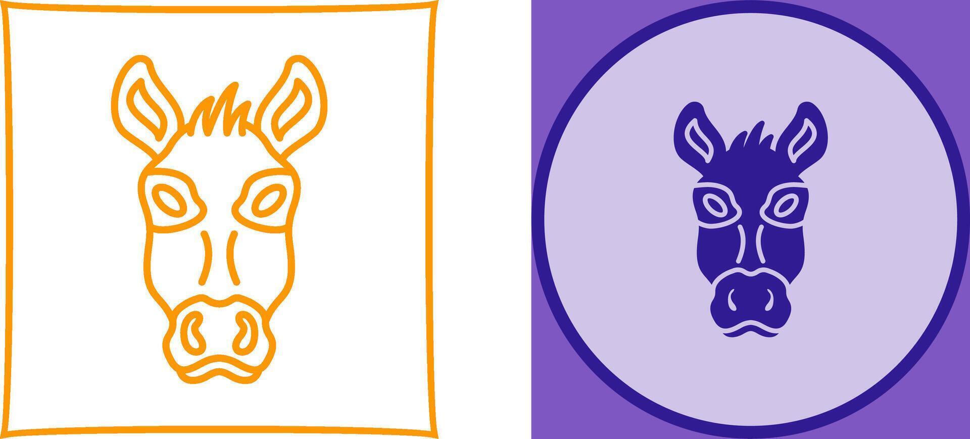 Donkey Icon Design vector