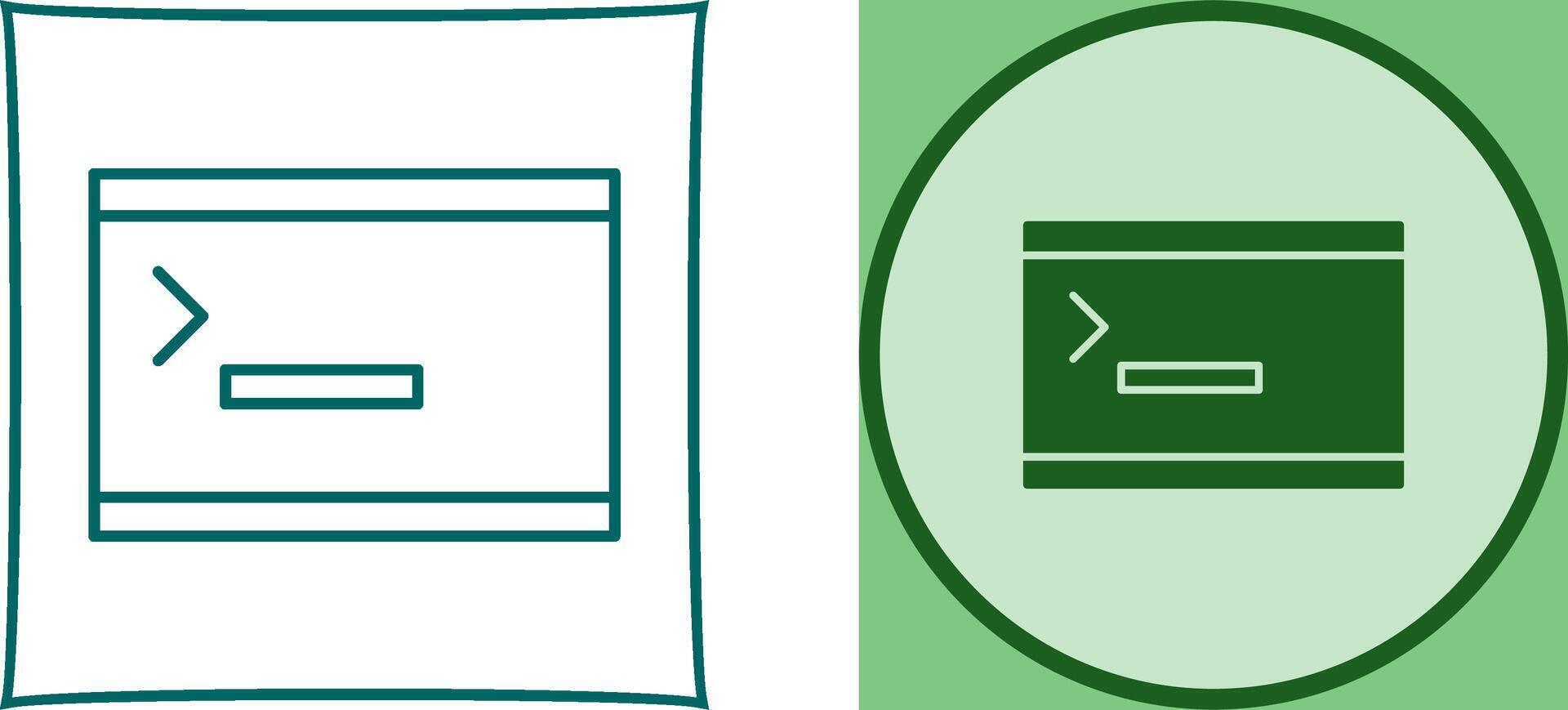 Unique Console Icon Design vector