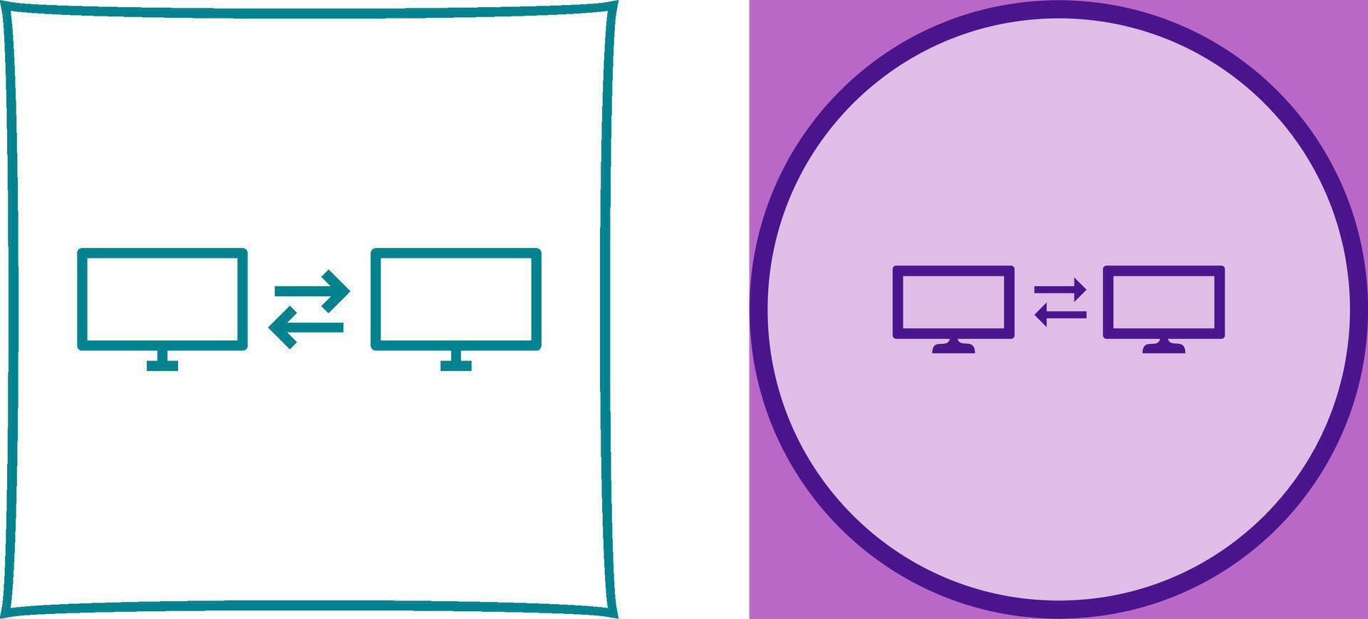 Unique Sharing Systems Icon Design vector