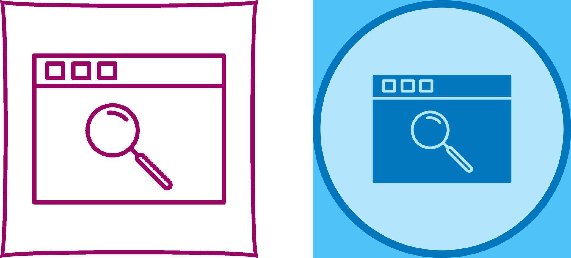 Unique Browser Icon Design vector