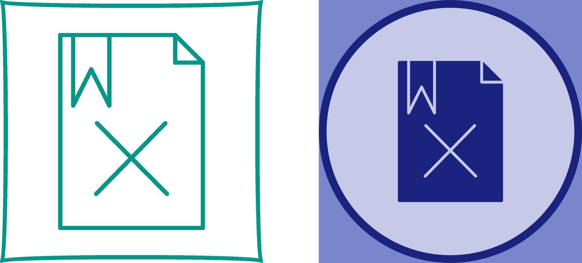 Unique Delete Icon Design vector