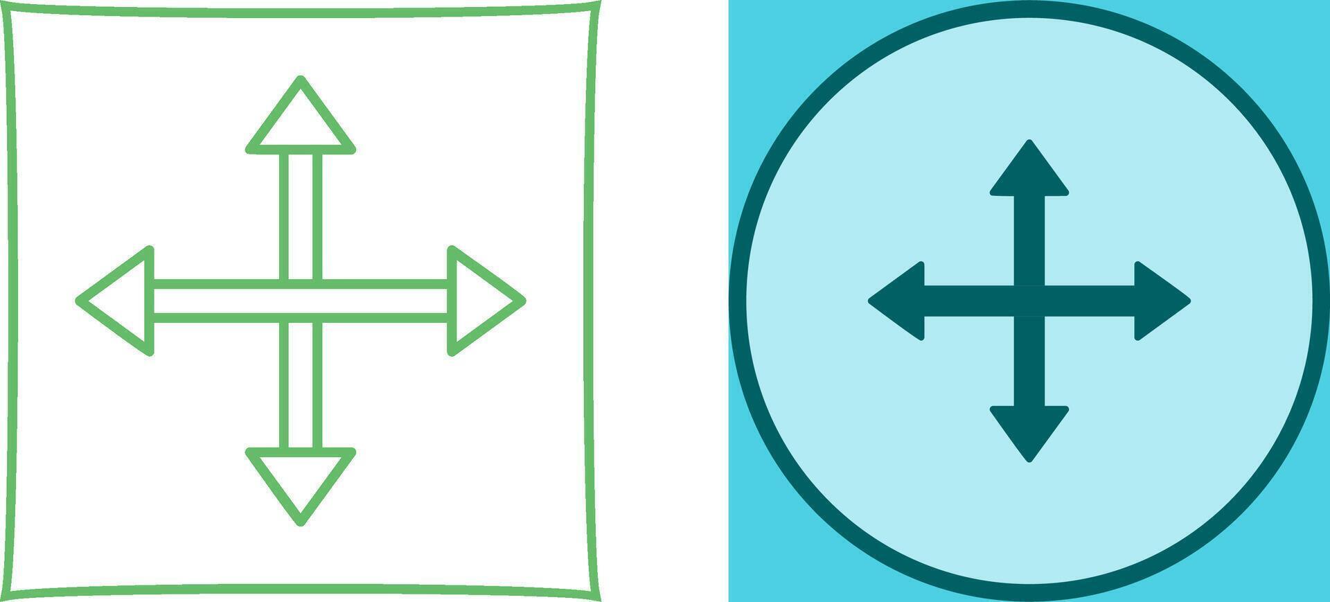 Unique Move Icon Design vector