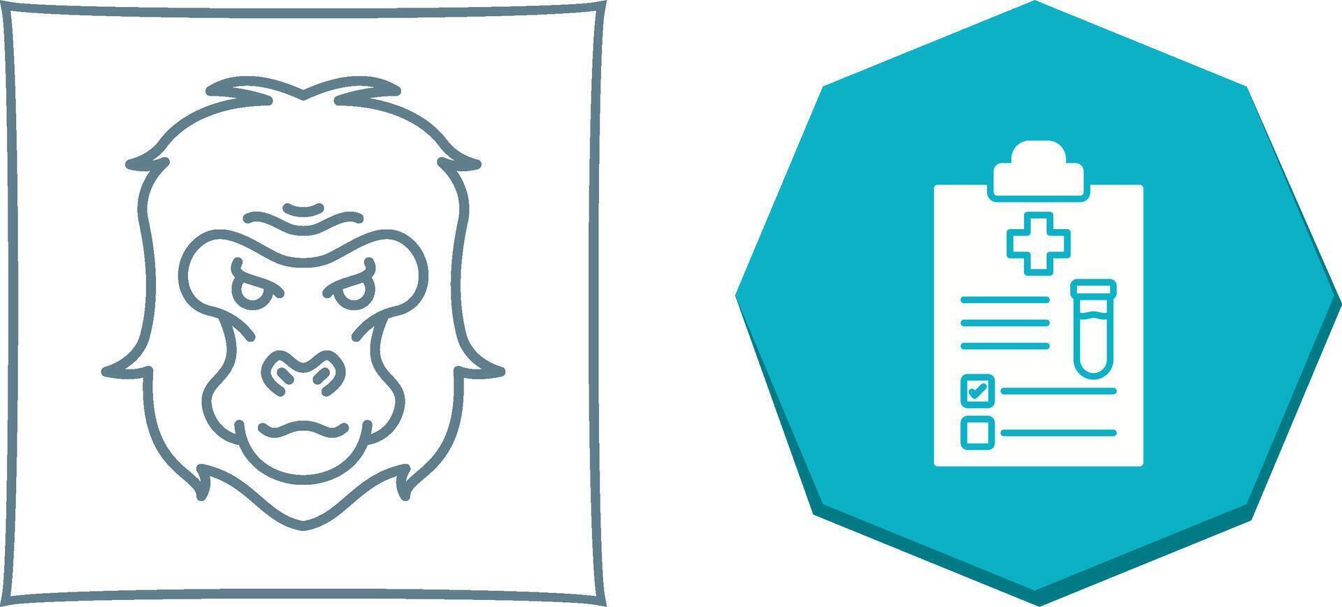 Gorilla Icon Design vector