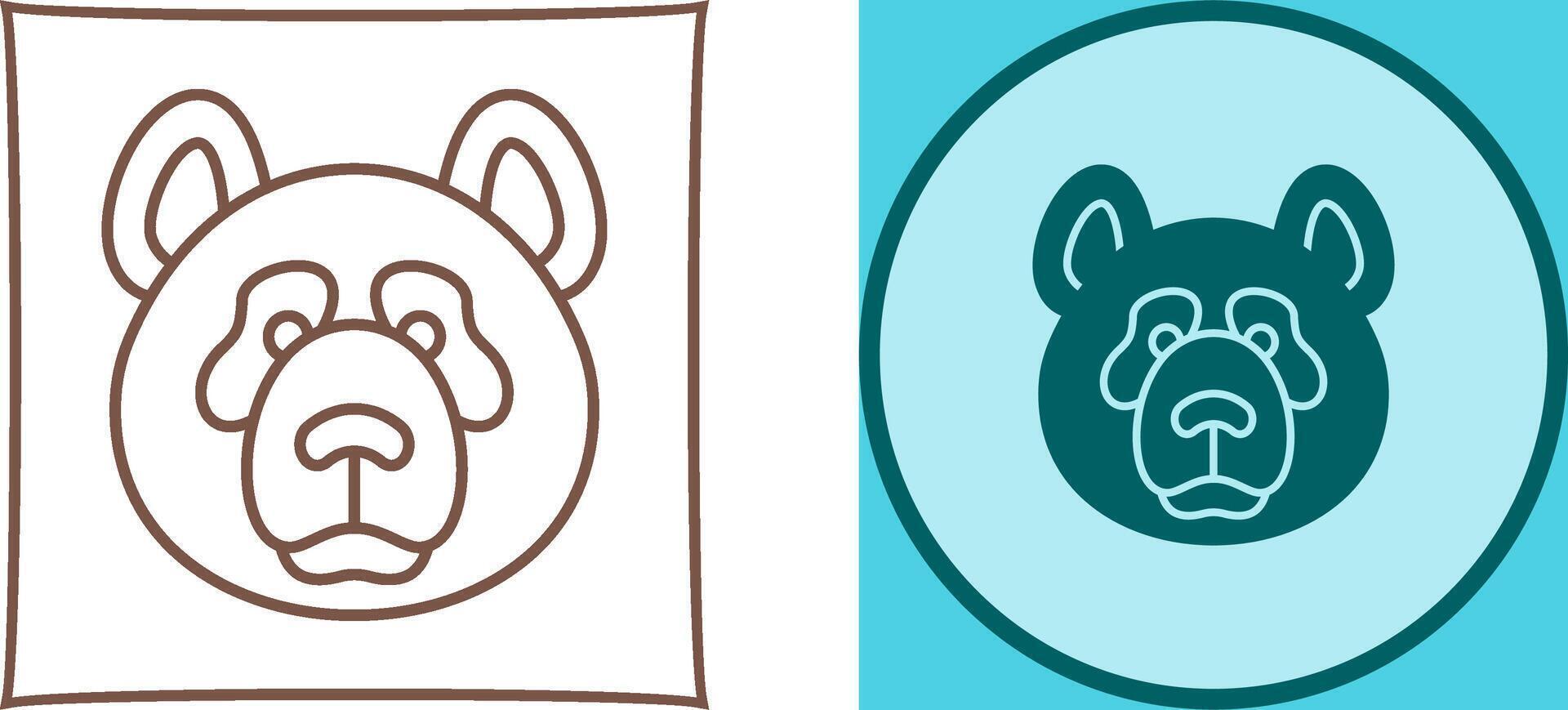 Panda Icon Design vector