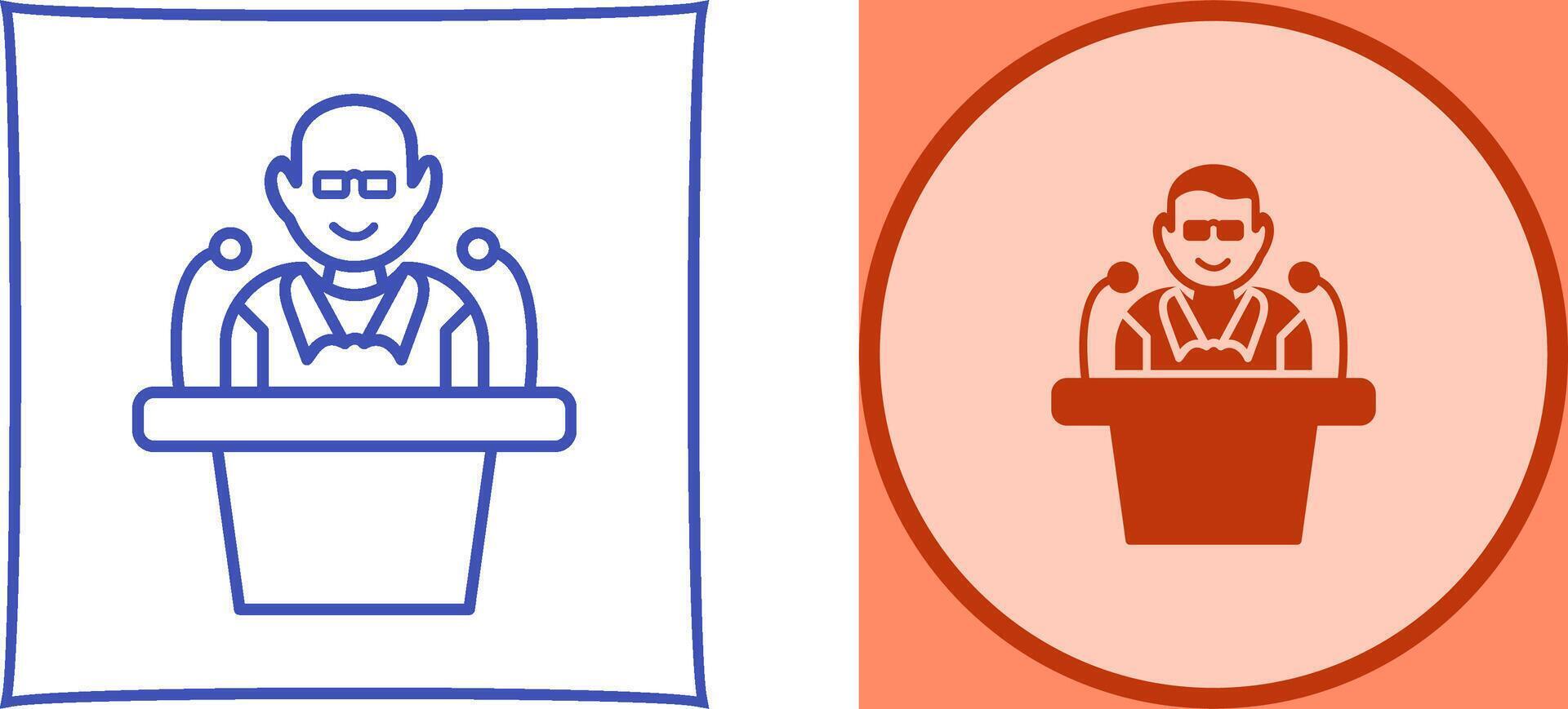 Unique Lecture Icon Design vector