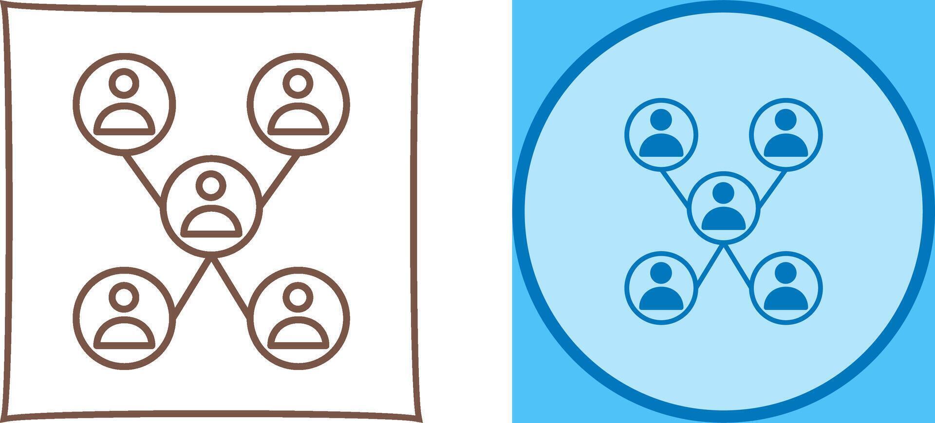 Unique Company Network Icon Design vector
