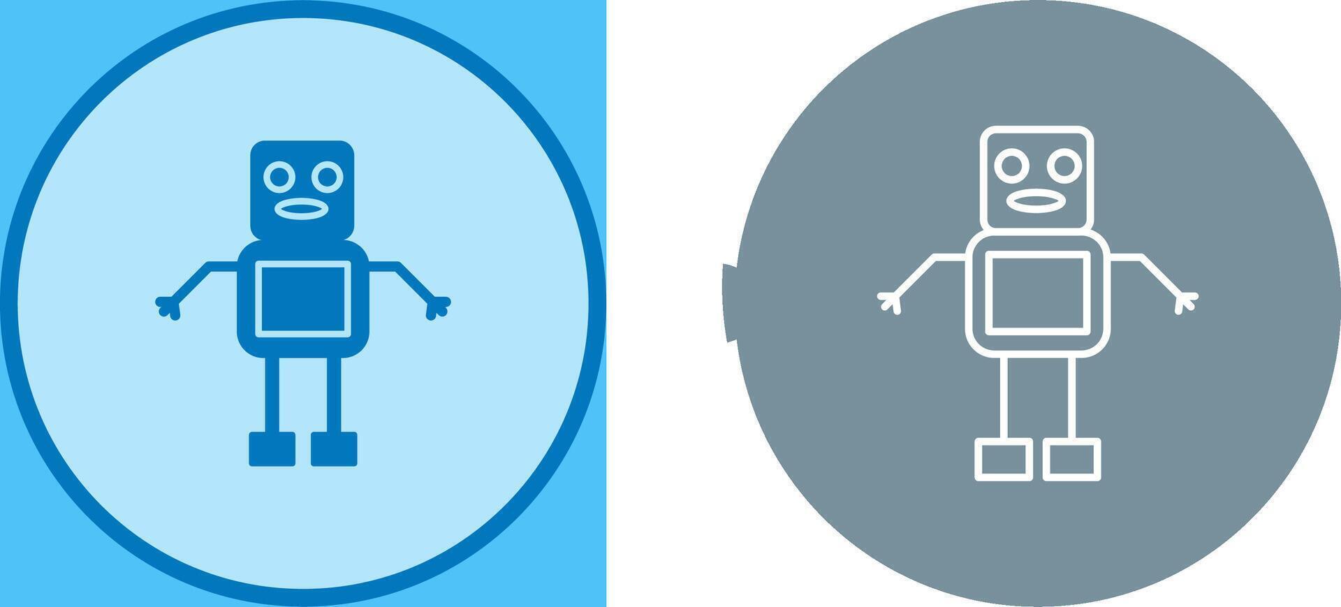 Unique Robot Icon Design vector