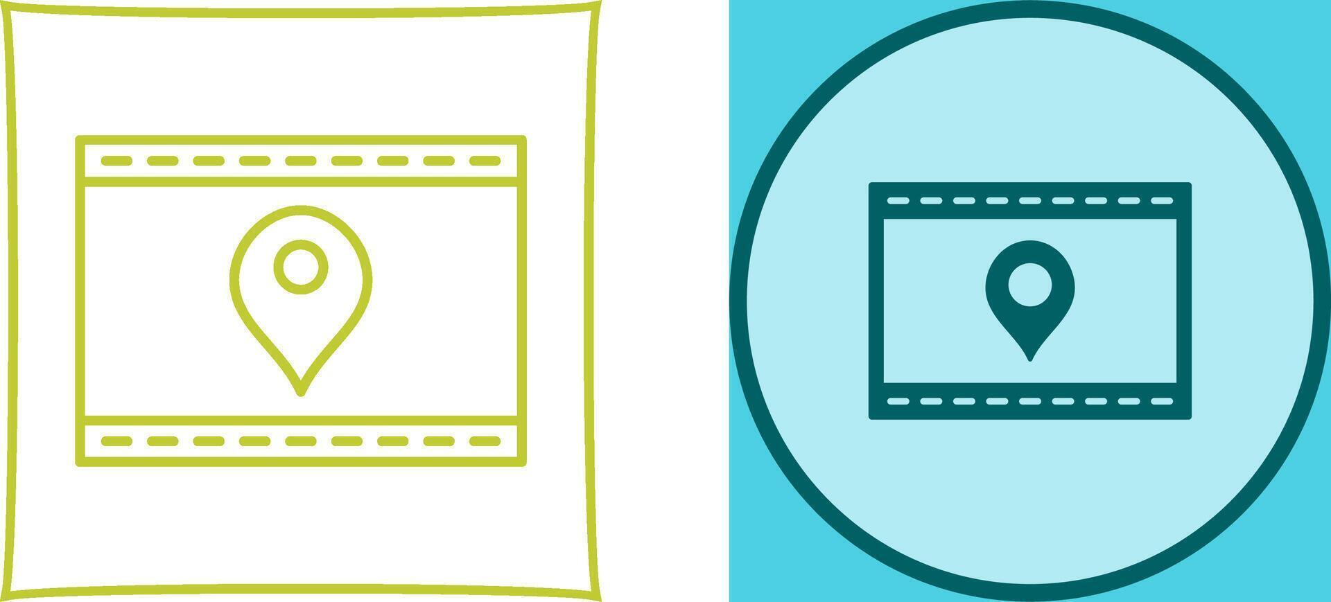 Unique Location Web Advertising Icon Design vector