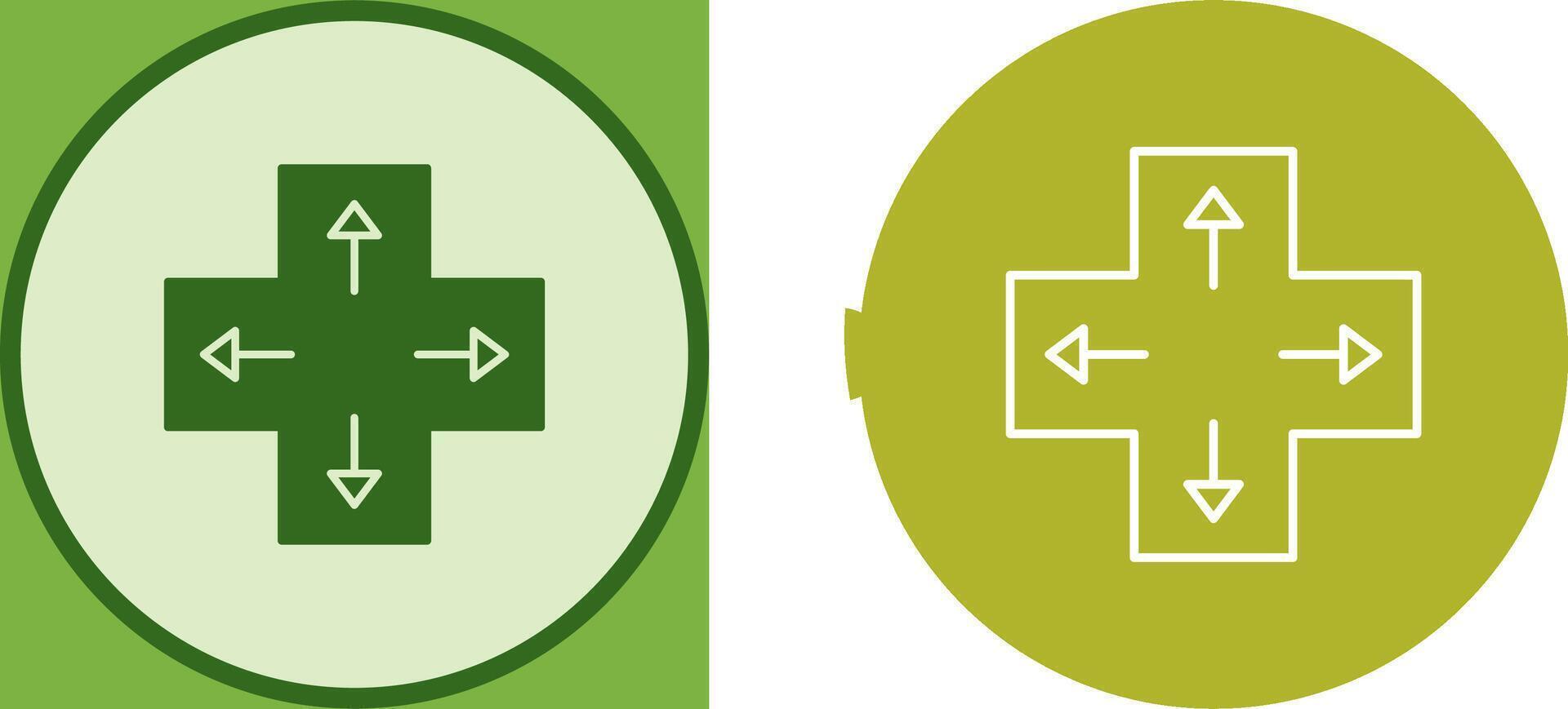 Unique Direction Keys Icon Design vector