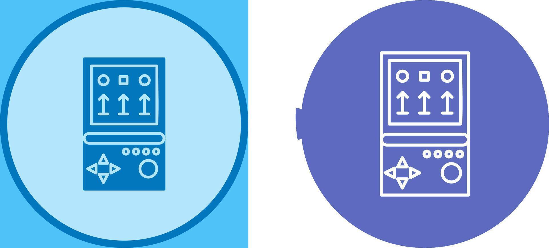 Unique Brick Game Icon Design vector