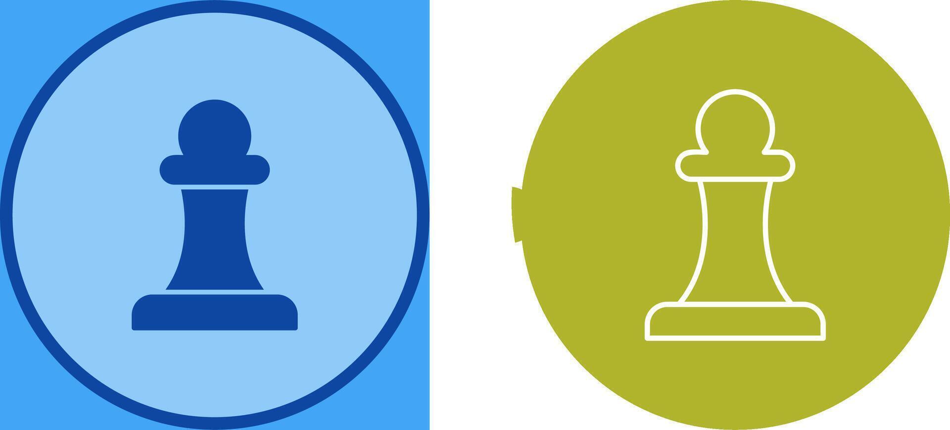 Unique Pawn Icon Design vector