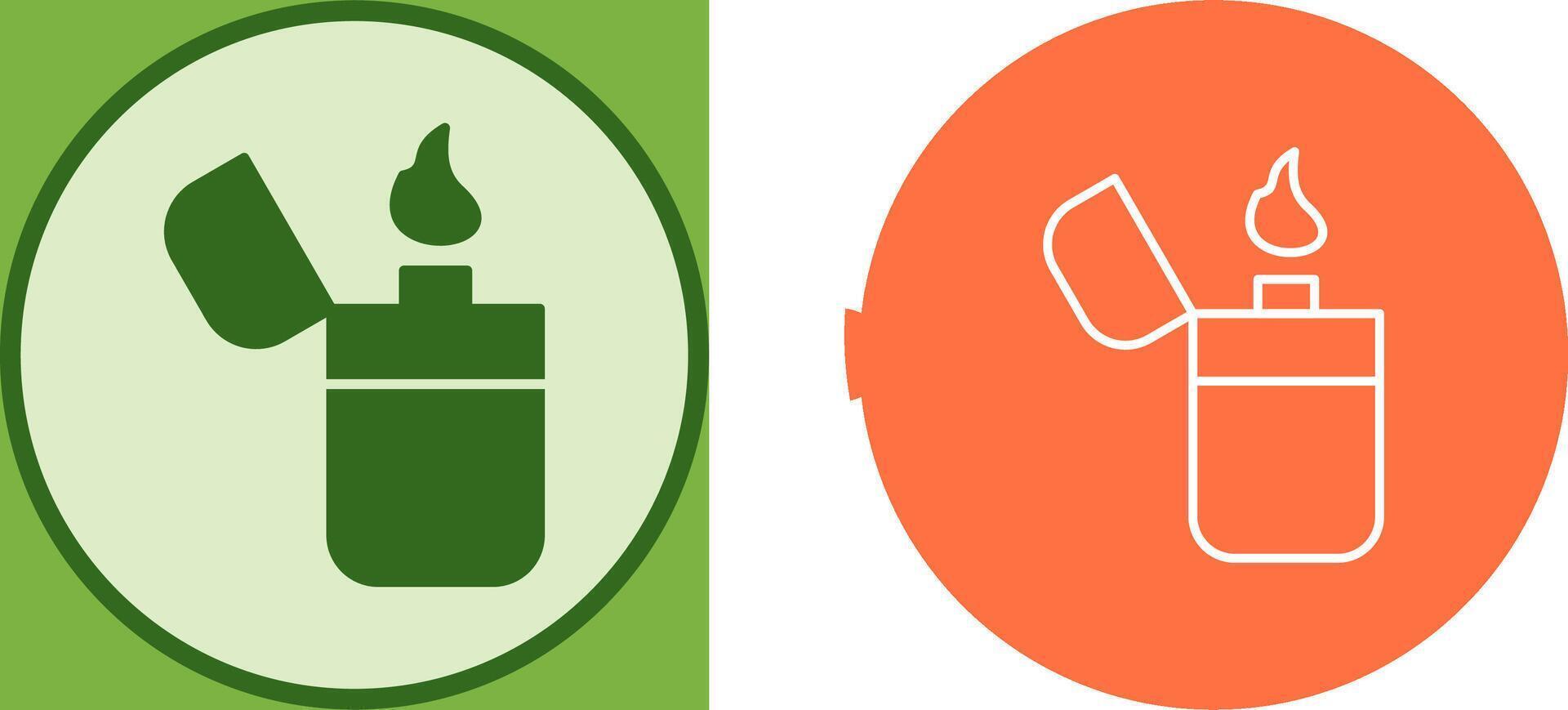 Unique Lighter Icon Design vector