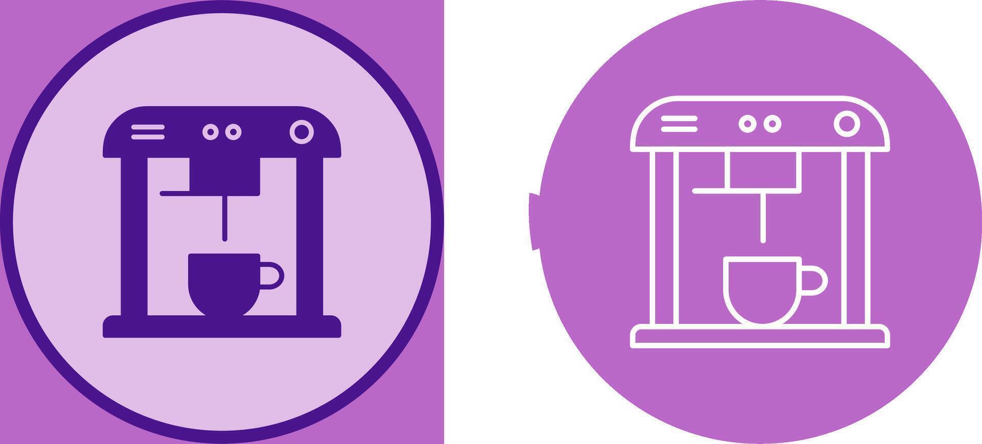 Unique Coffee Machine Icon Design vector