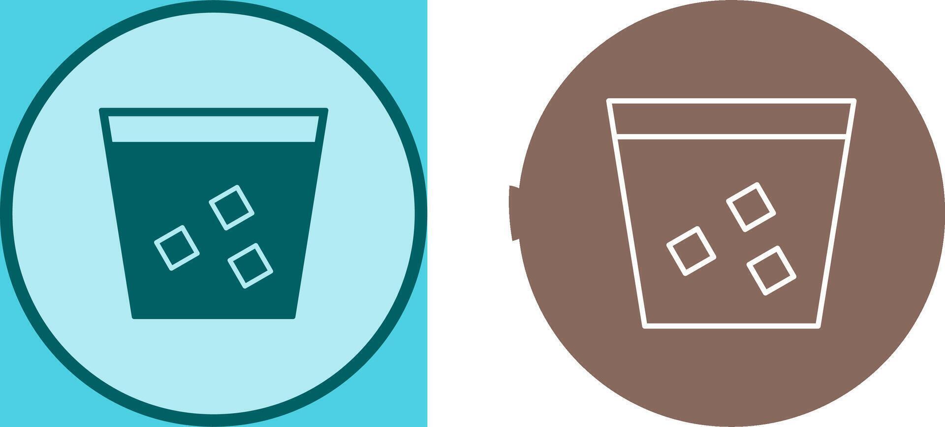 Unique Double Shot Icon Design vector
