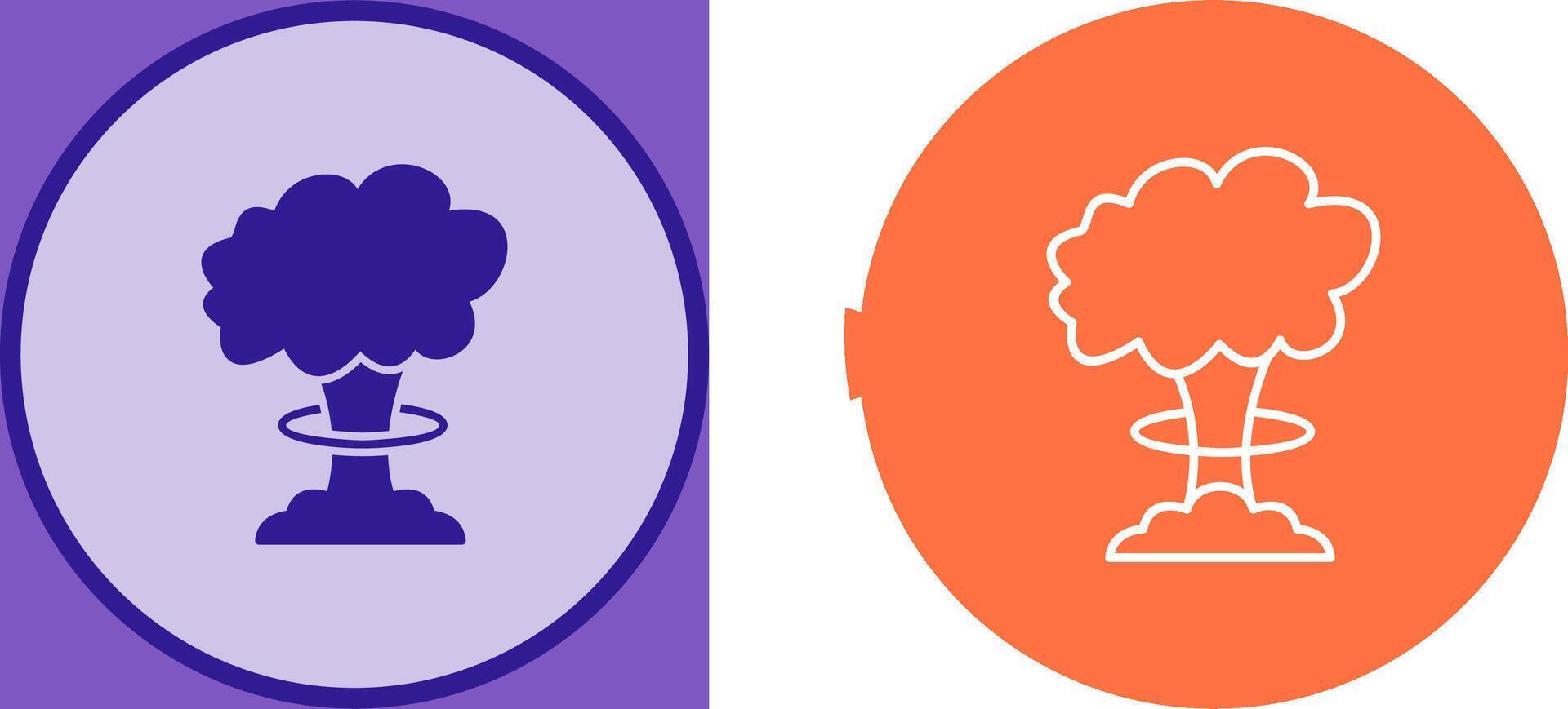 Unique Bomb Blast Icon Design vector