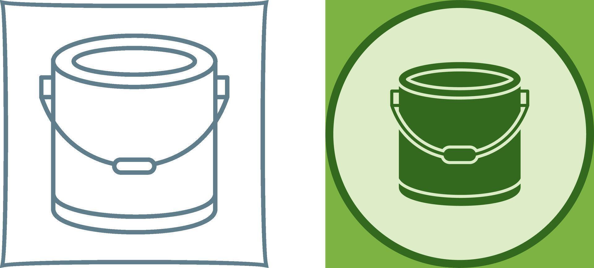 Paint Bucket Icon Design vector