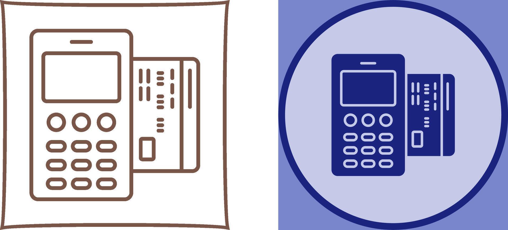 Card Machine Icon Design vector