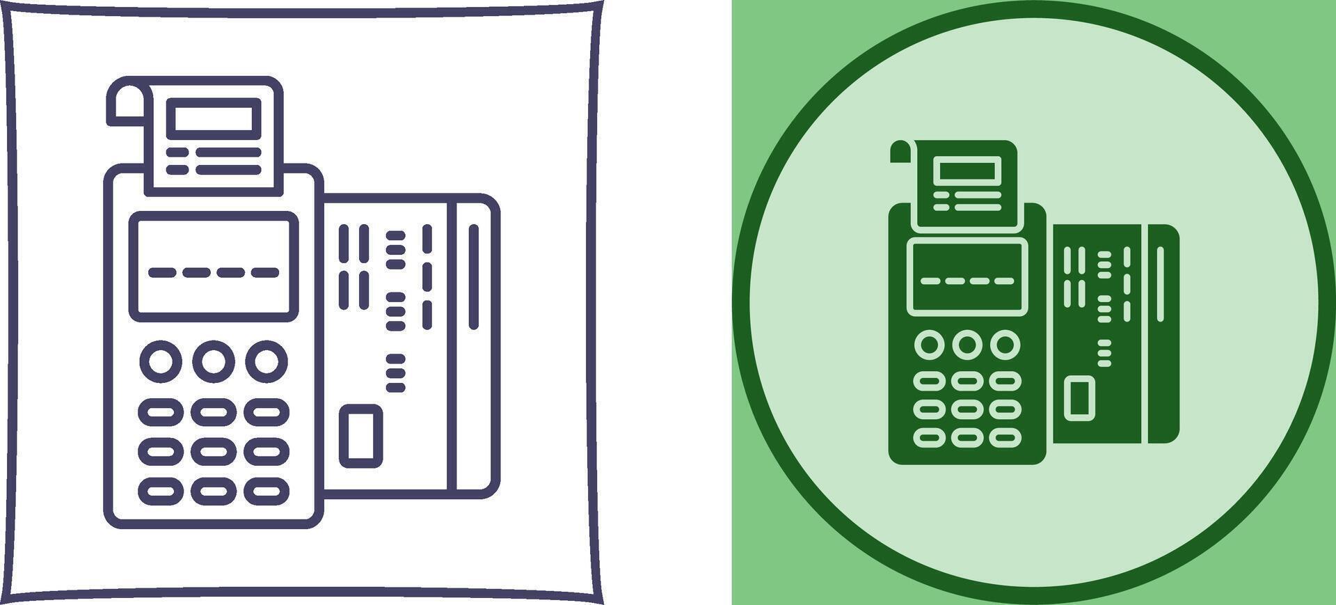 Pos Terminal Icon Design vector
