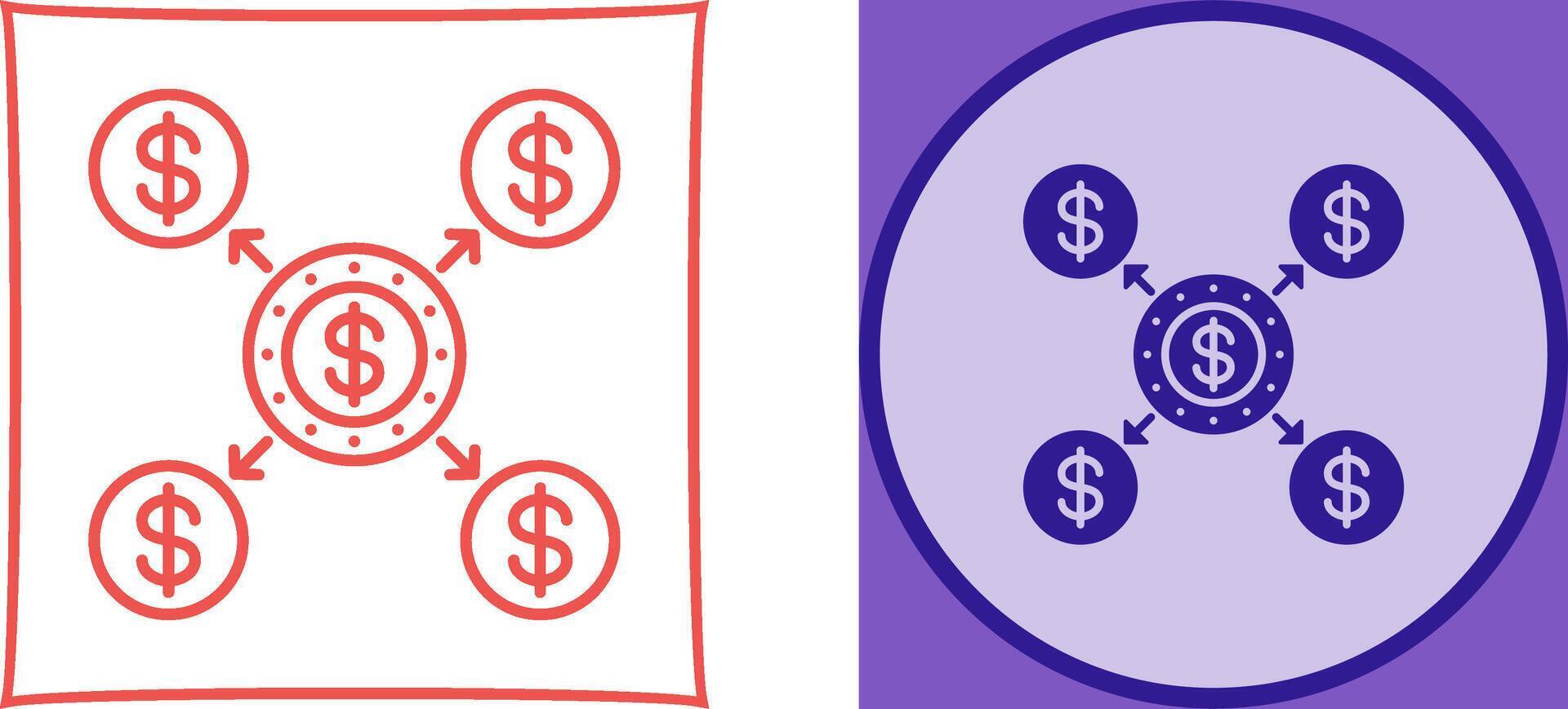 Distribution Icon Design vector