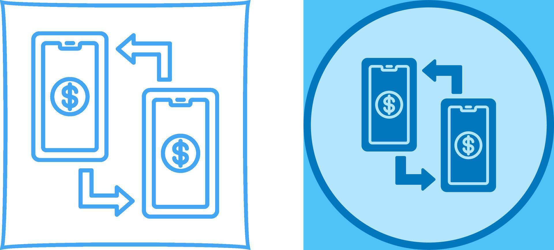 Transaction Icon Design vector