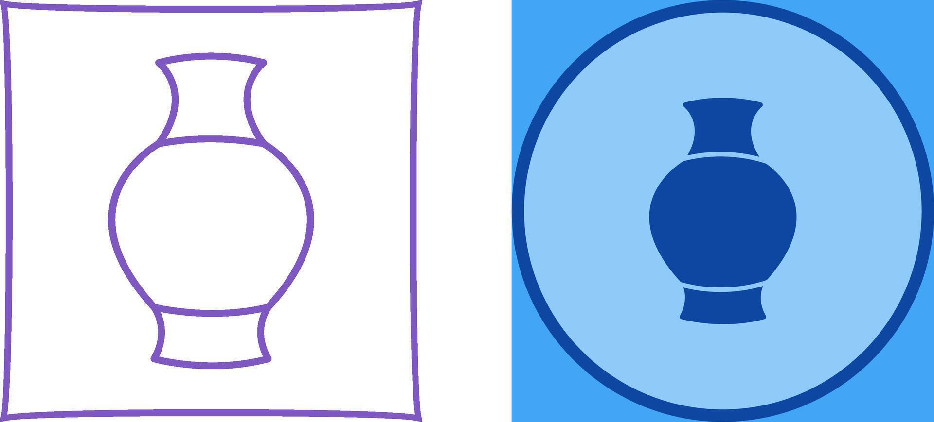 Antique Jar Icon Design vector