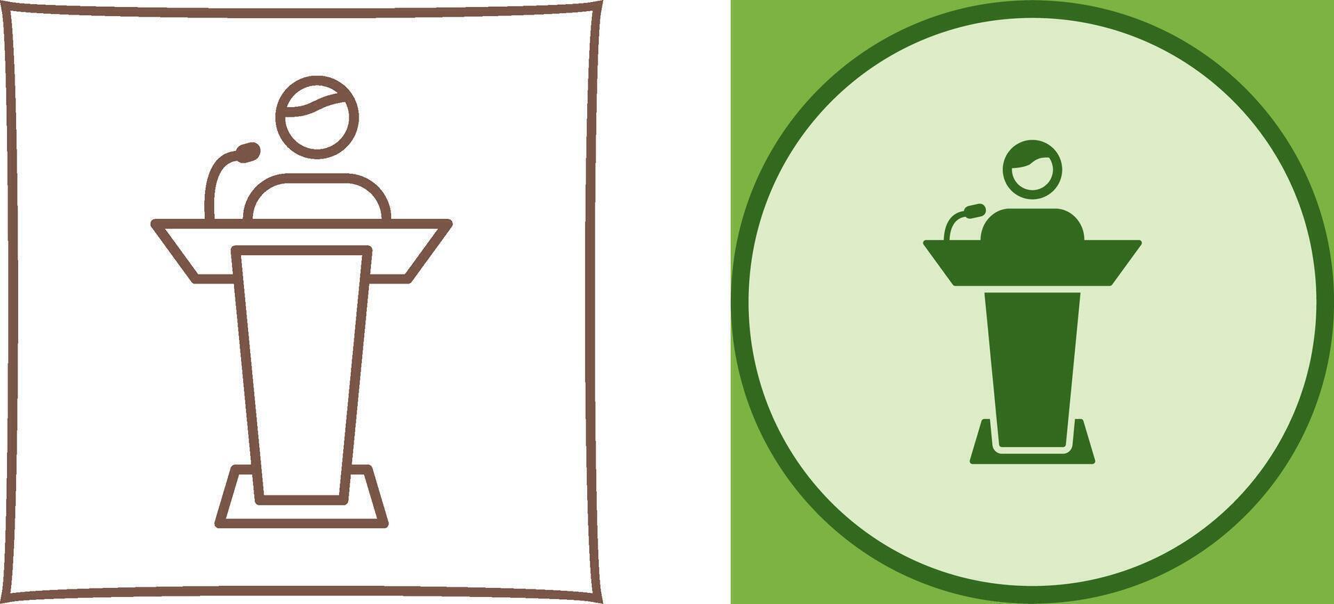 Elected Candidate Icon Design vector