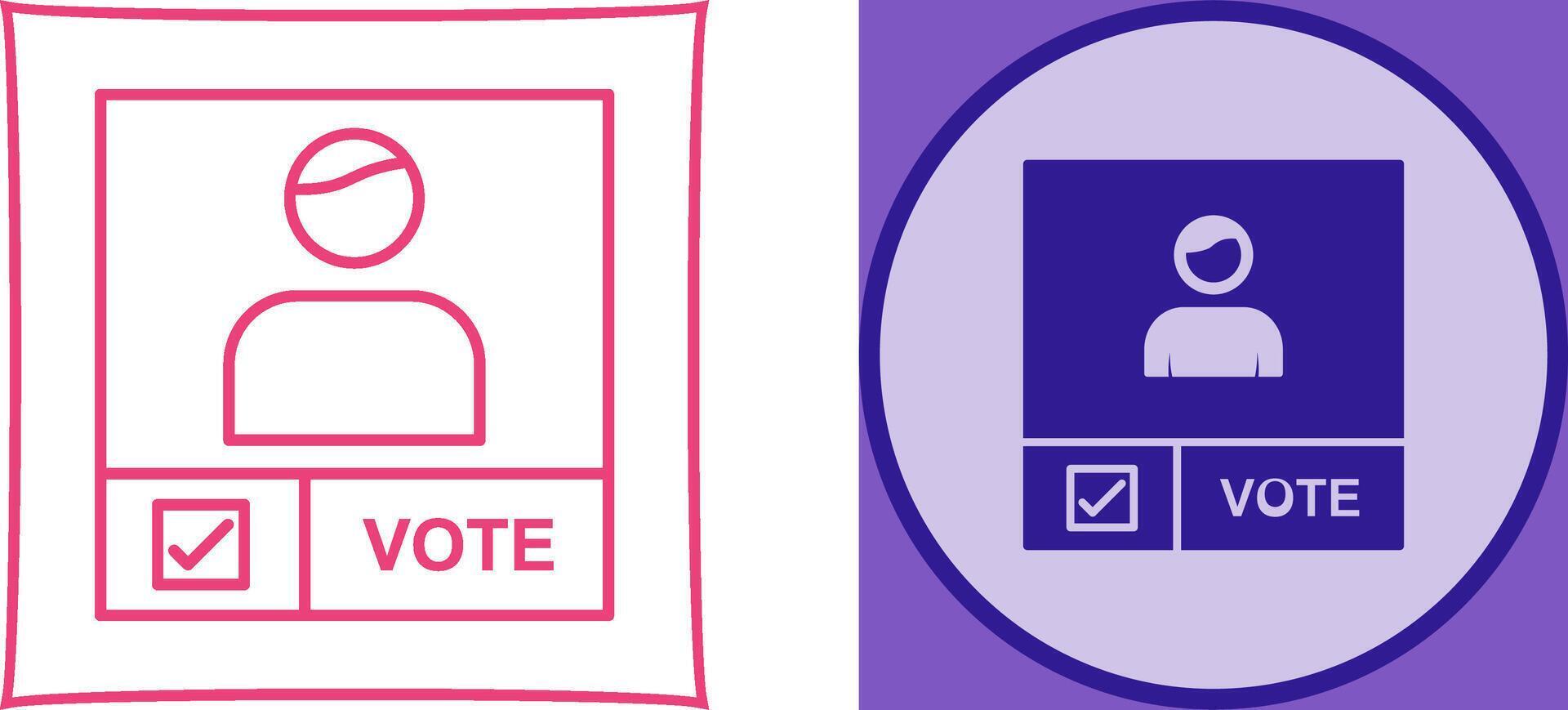 Candidate Banner Icon Design vector