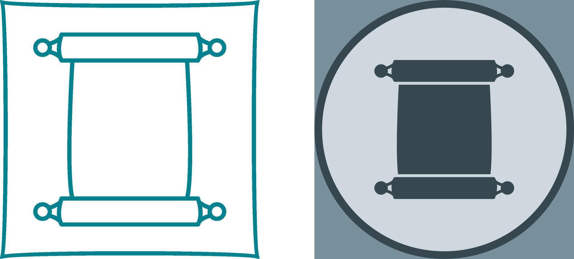 Scroll of Paper Icon Design vector