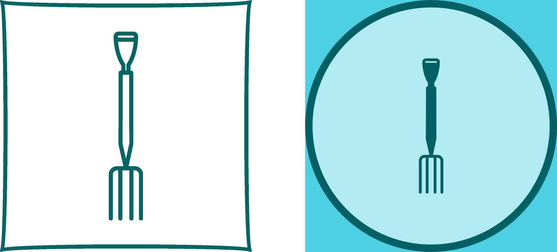 Gardening Fork Icon Design vector