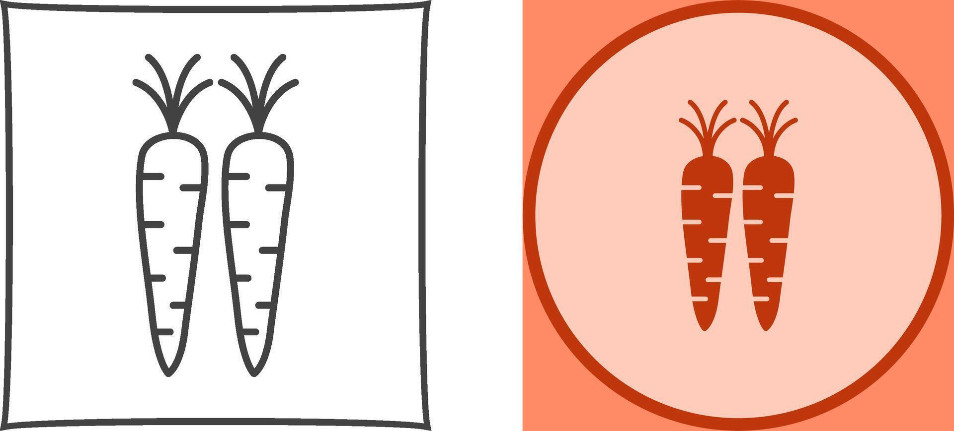 Carrots Icon Design vector