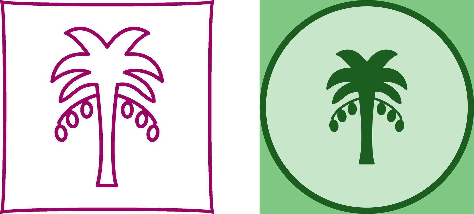 Coconut trees Icon Design vector