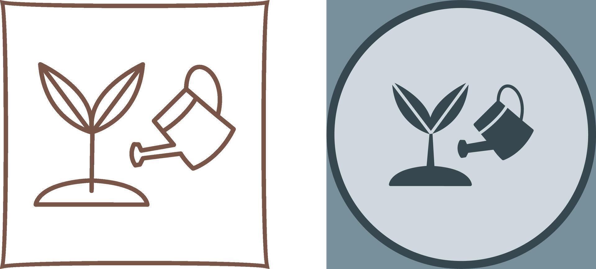 Growing Plant Icon Design vector