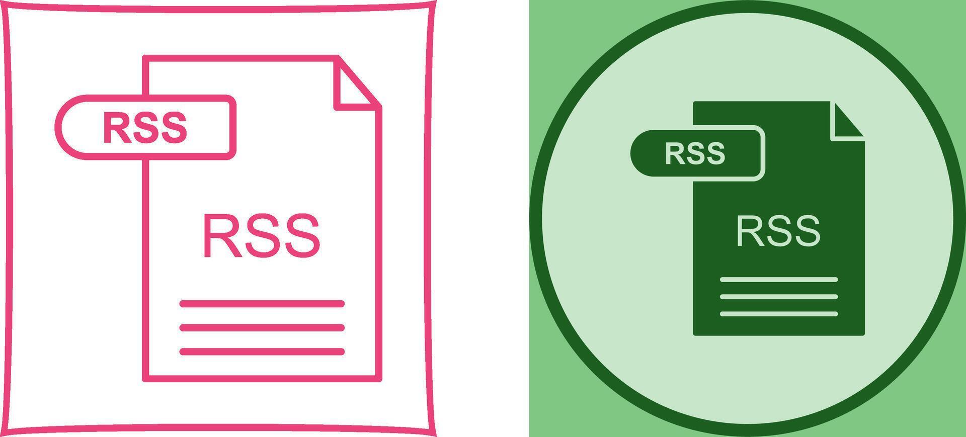 RSS Icon Design vector