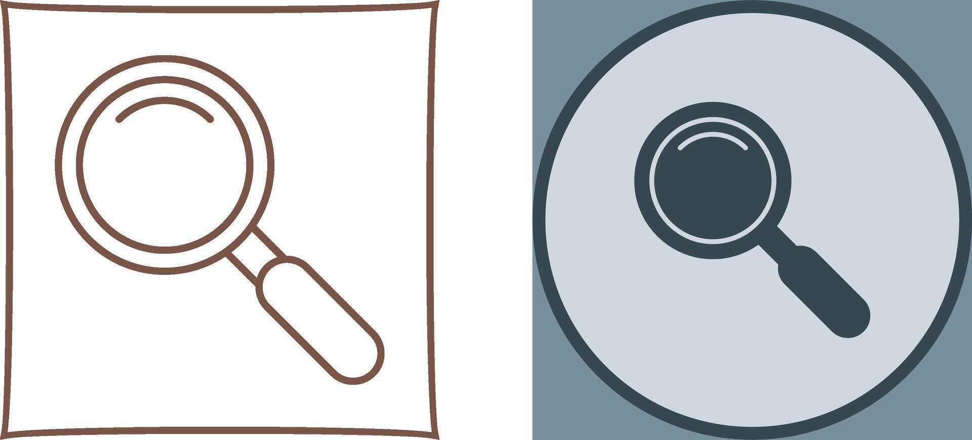 Magnifiying Glass Icon Design vector