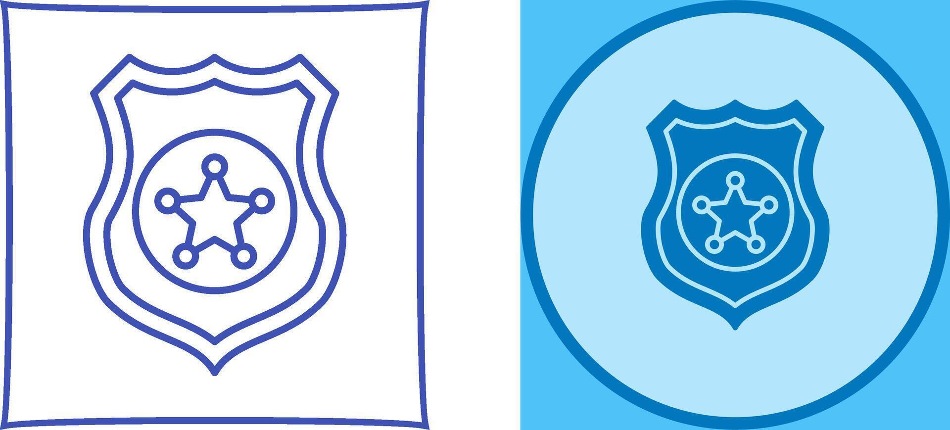 Police shield Icon Design vector