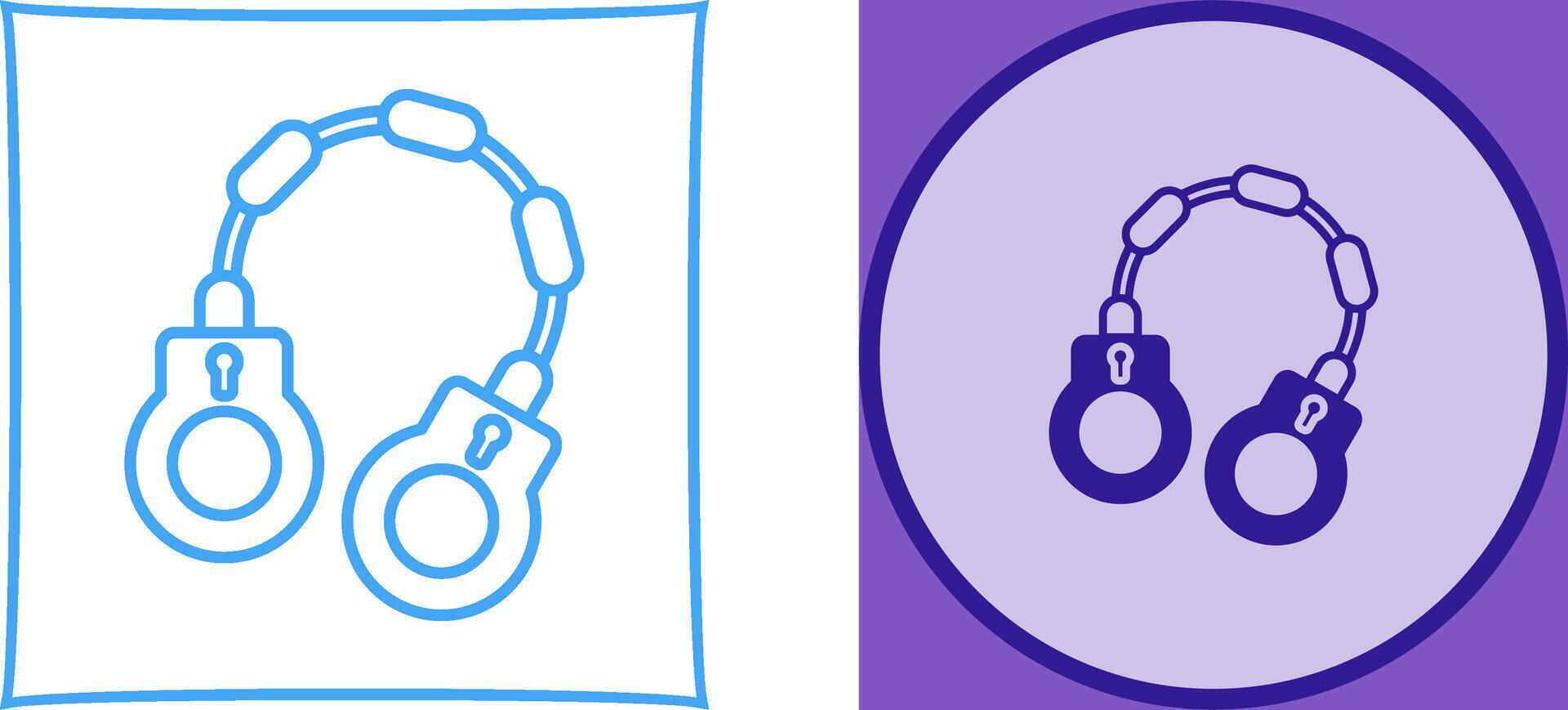 Handcuff Icon Design vector