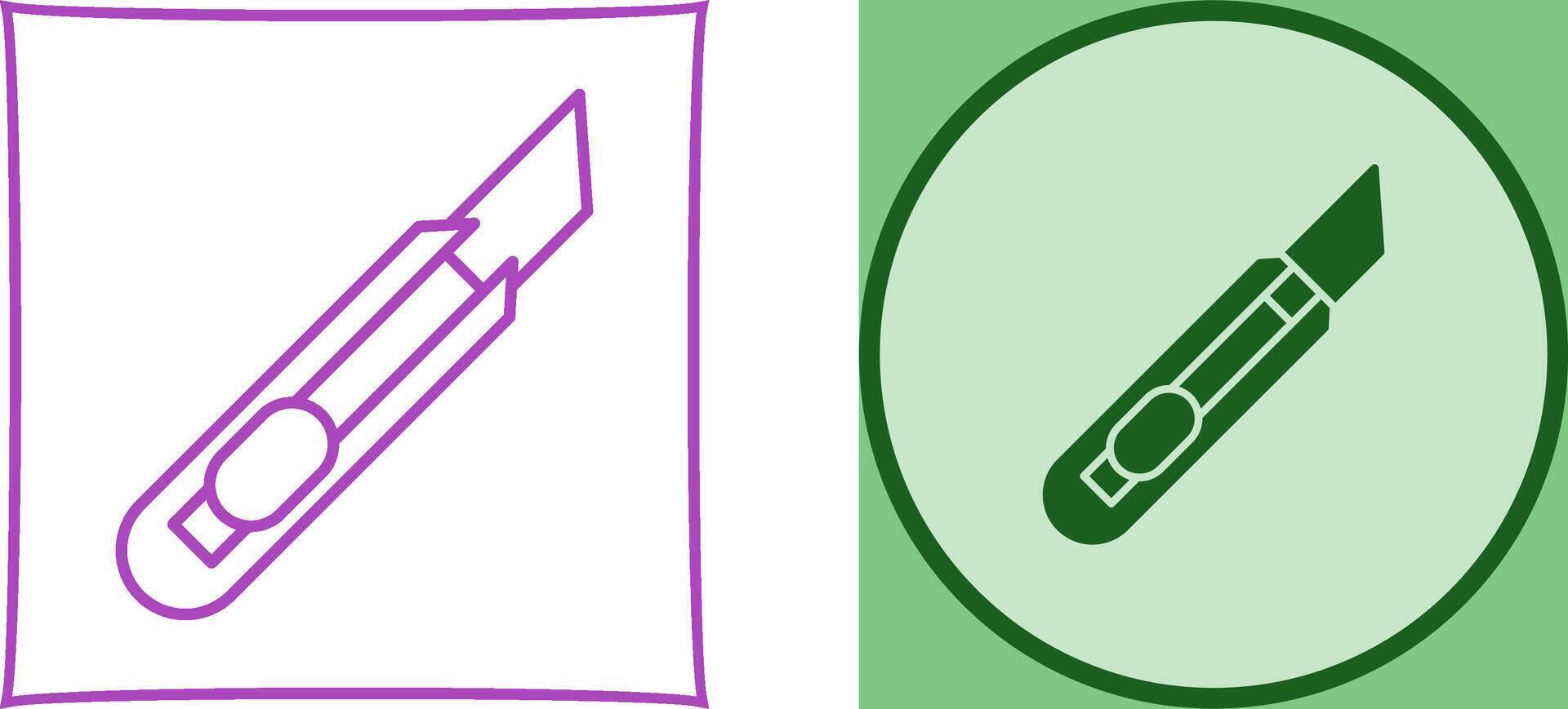 Stationery Knife Icon Design vector