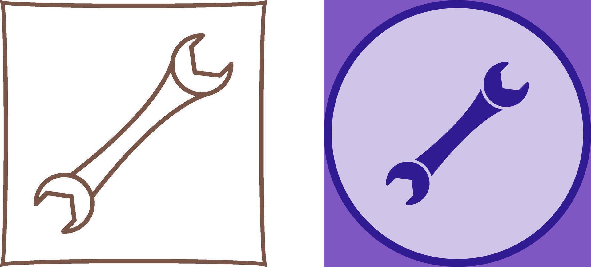 Spanner Icon Design vector