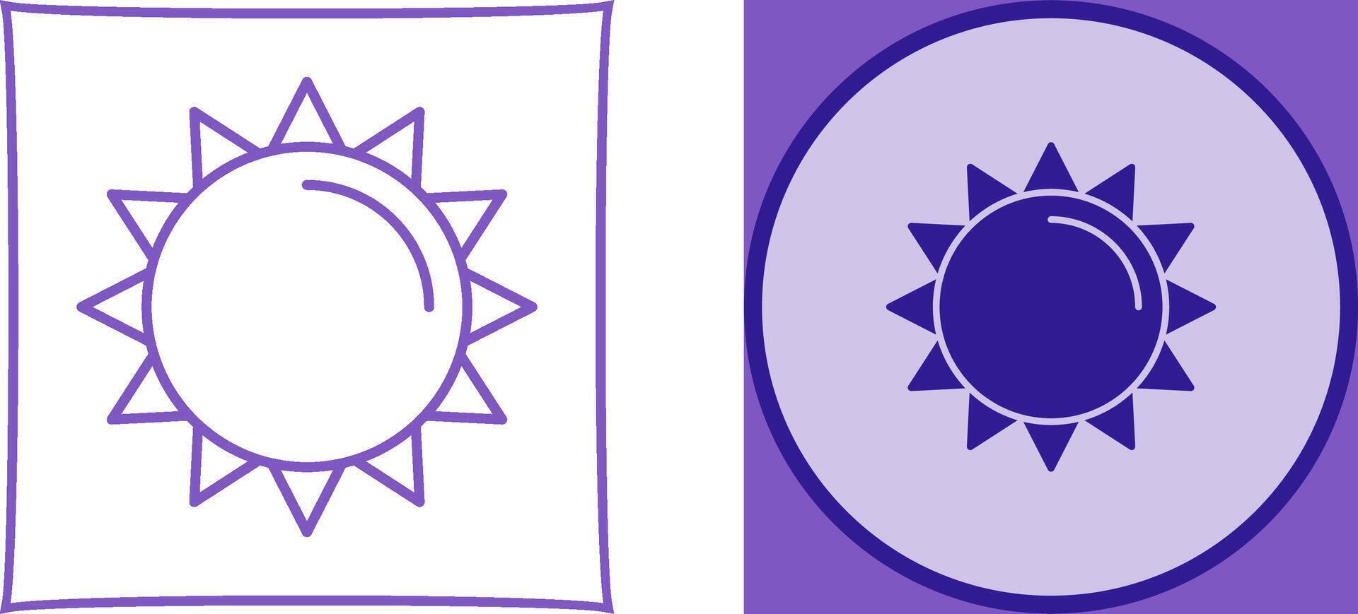 diseño de icono de sol vector