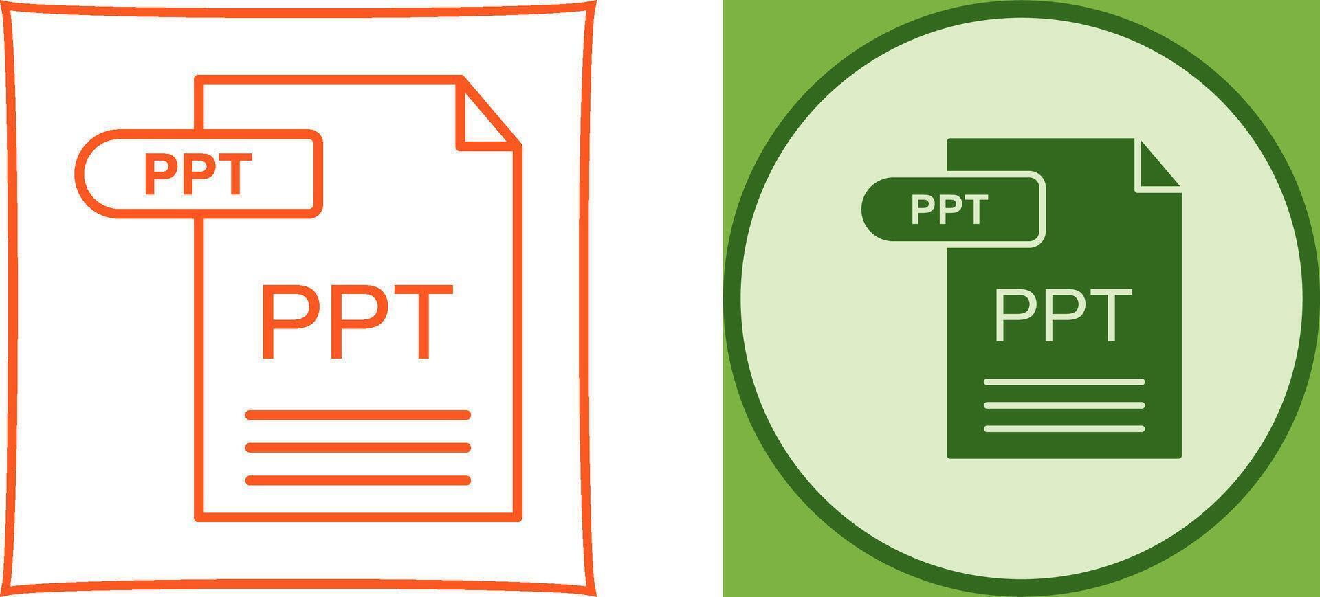 PPT Icon Design vector
