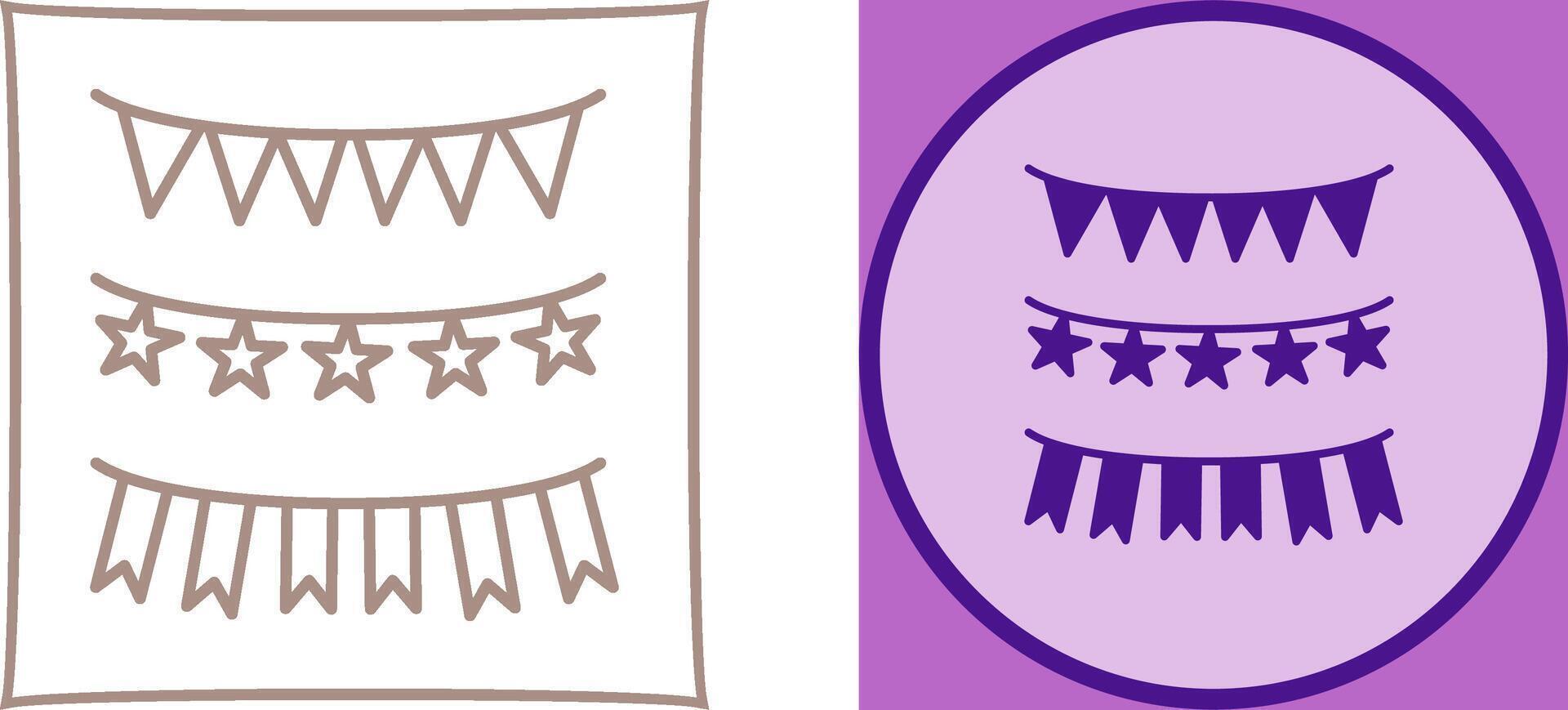 Garlands Icon Design vector