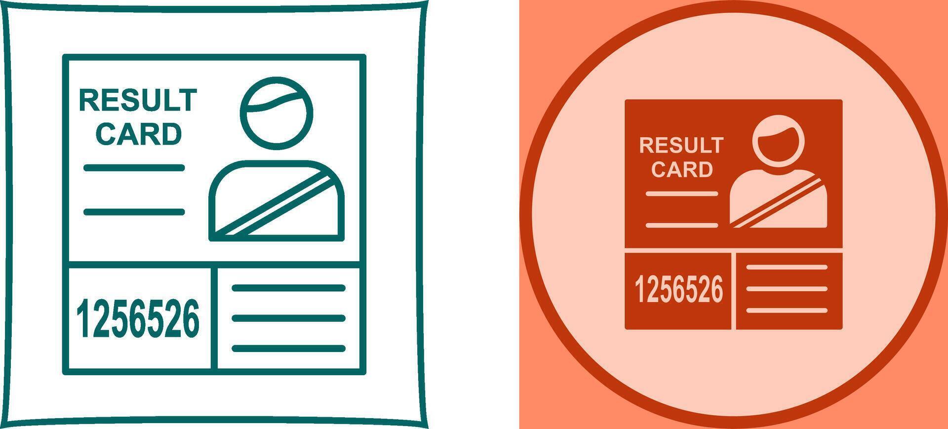 Candidate Results Icon Design vector